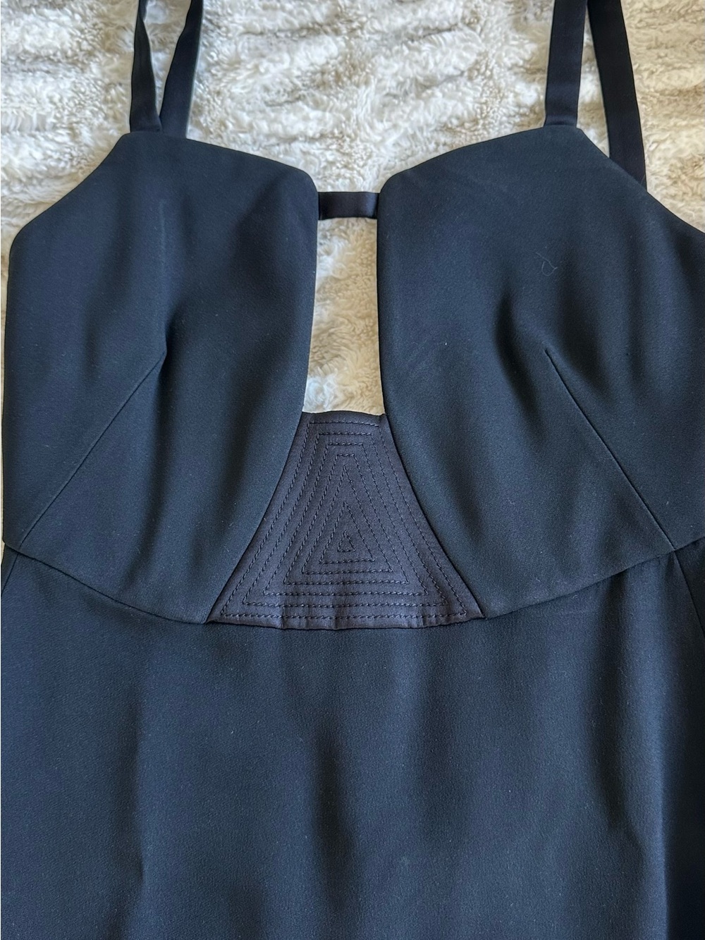 Tom Ford Square Neckline Midi Length Black Dress - Picture 12 of 15